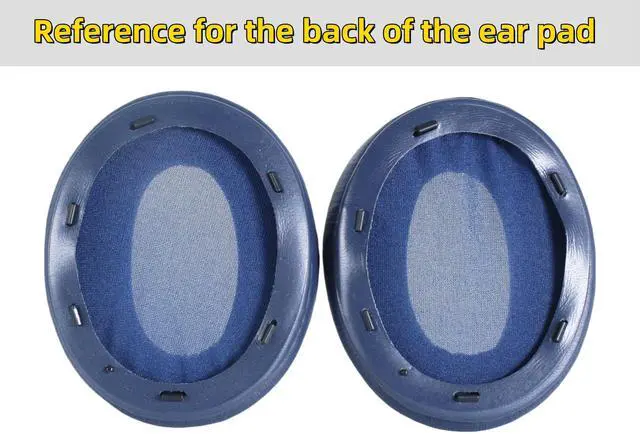 Alt view image 3 of 6 - WH-XB910N Replacement Earpads Compatible with Sony WH XB910N Extra Bass Noise Cancelling Headphones, Leather Memory Foam Ear Cushions, XB910N Ear Pad Cover Repair Parts (Blue)