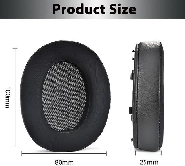 Alt view image 6 of 7 - WH-XB910N Replacement Ear Pads, Upgrade Cooling Gel Earpads Cushions for Sony WH-XB910N Noise Cancelling Headphones, Ear Pads Cushions with Soft Memory Foam and Buckle(Black)