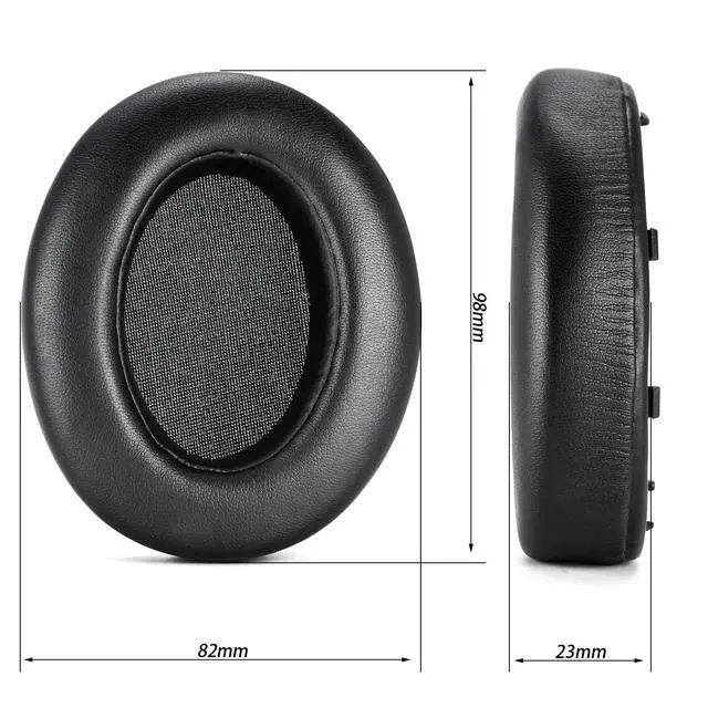 Alt view image 4 of 7 - WH XB910N Earpads Cushions Replacement Compatible with Sony WH-XB910 XB910N Extra Bass Noise Cancelling Headphones,(NO fit WH-H910N Model) Ear Pads with Softer Protein Leather (Black)