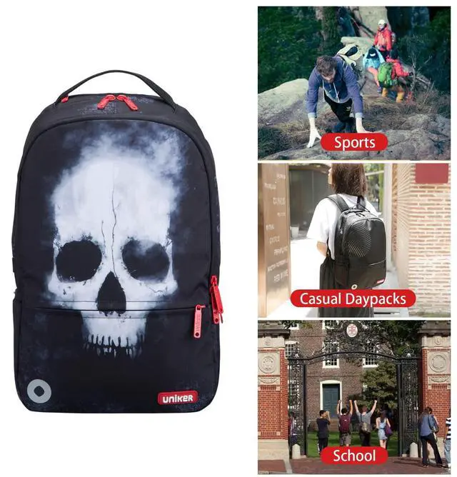Alt view image 5 of 6 - Travel Laptop Backpack,Graffiti Backpack for Work,Men Daypacks Black,Designer Laptop Bag for 15.6 Inch,College Backpack Call of Duty Gamers