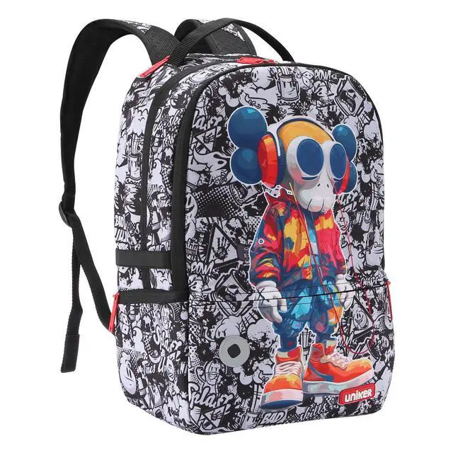 Alt view image 4 of 7 - Graffiti Backpack,Gamer Backpack,Casual Daypack,Designer Laptop Backpack for 15.6 Inch Laptop,Travel Backpack for Man Women,X Eyes