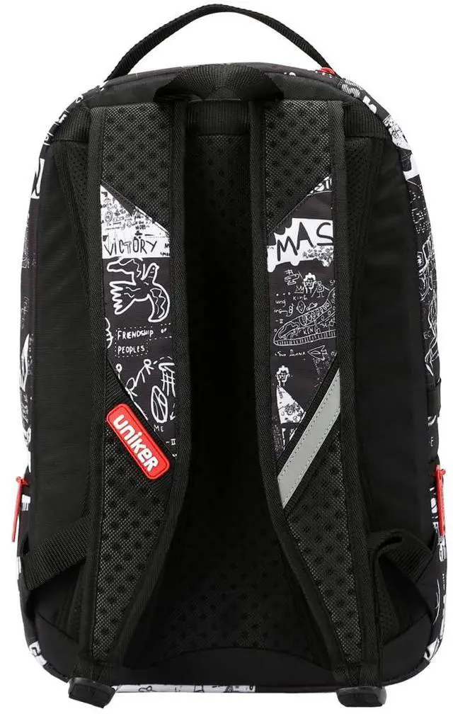 Alt view image 4 of 6 - Graffiti Backpack, Designer Laptop Backpack for 15.6 Inch Work,Water Resistant Backpack Computer Bag,Urban Graffiti