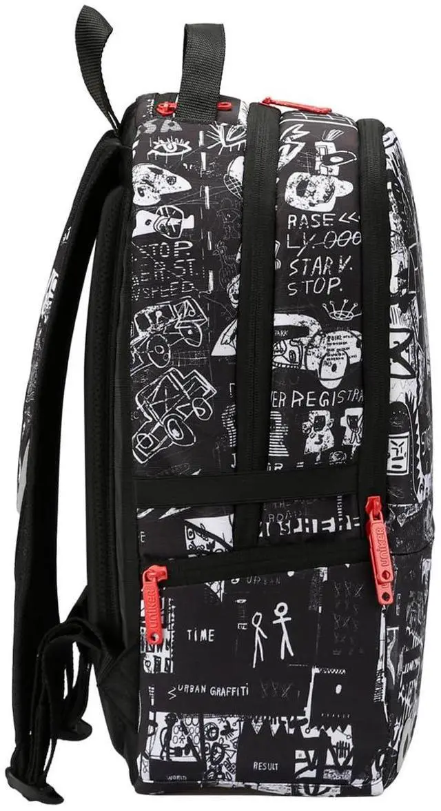 Alt view image 5 of 6 - Graffiti Backpack, Designer Laptop Backpack for 15.6 Inch Work,Water Resistant Backpack Computer Bag,Urban Graffiti
