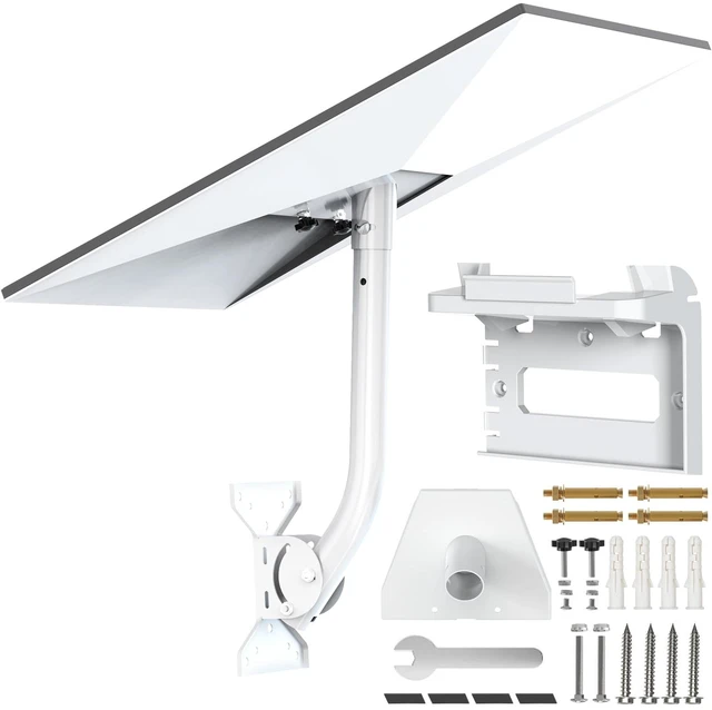 Main image of Starlink Mount for Standard 4/4X/Gen 3, with 2-in-1 Router Wall Mount Adjustable Tilt Angle Mounting Kit, Rust-Resistant, Heavy Duty Metal Bracket, Screws for Concrete & Wood Walls, Black