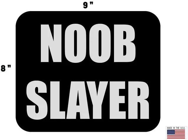 Alt view image 2 of 4 - Funny Noob Slayer Gamer Mouse Pad Mat Mousepad for Laptop PC Gaming Home or Office Gift for Video Game Player