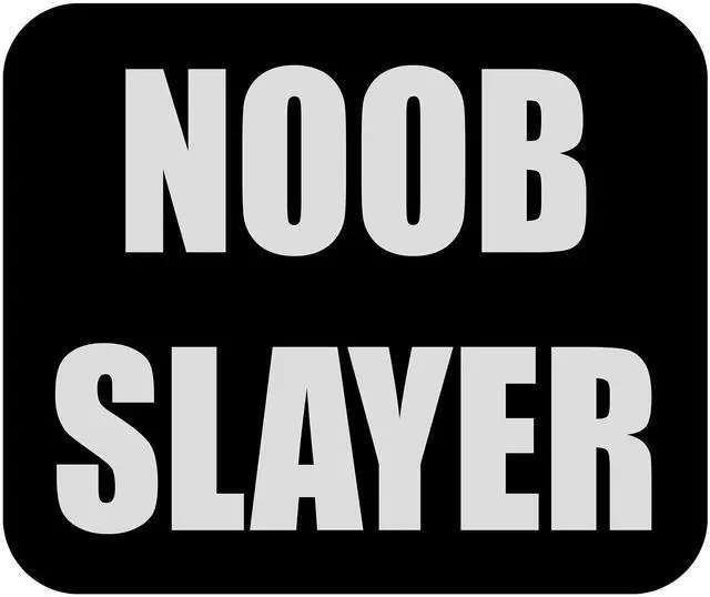 Main image of Funny Noob Slayer Gamer Mouse Pad Mat Mousepad for Laptop PC Gaming Home or Office Gift for Video Game Player