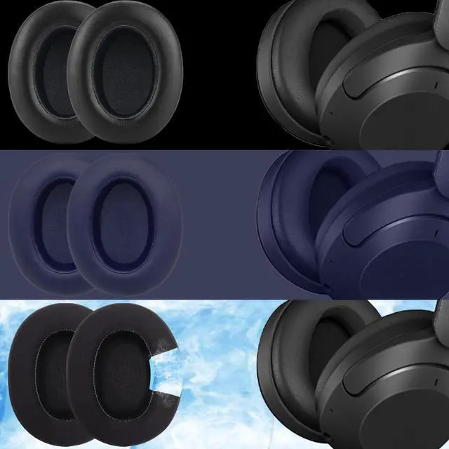 Alt view image 7 of 7 - Replacement Ear Pads for Sony WH-XB910 XB910N Extra Bass Noise Cancelling Headphones, Headphones Ear Cushions, Headset Earpads, Ear Cups Cover (Black)