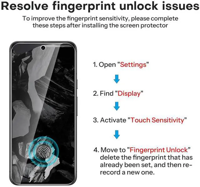 Alt view image 2 of 6 - 3+2 Pack for Google Pixel 8a Screen Protector, 3 Pack Tempered Glass Screen Protector with 2 Pack Camera Lens Protector for Pixel 8A 2024 Released 6.1 inches, Case Friendly/9H Hardness