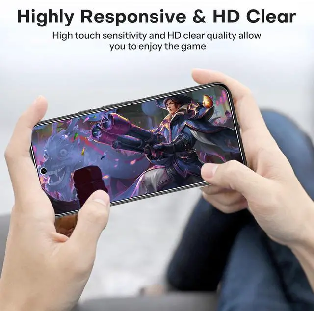 Alt view image 6 of 6 - 3+2 Pack for Google Pixel 8a Screen Protector, 3 Pack Tempered Glass Screen Protector with 2 Pack Camera Lens Protector for Pixel 8A 2024 Released 6.1 inches, Case Friendly/9H Hardness