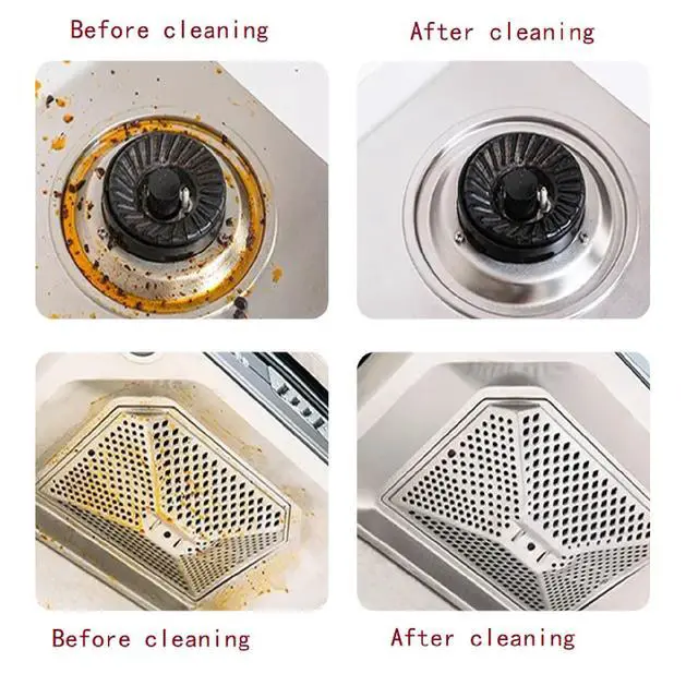 Alt view image 3 of 7 - New Upgrade Kitchen Cleaner, Clean Up Kitchen Oil Stains Spray, Heavy Duty Kitchen Degreaser & Cleaner for Multi-Surface Cookware & Countertop, Clean Up Kitchens Oil Stains(240ml/8.45oz)
