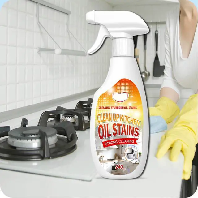 Alt view image 7 of 7 - New Upgrade Kitchen Cleaner, Clean Up Kitchen Oil Stains Spray, Heavy Duty Kitchen Degreaser & Cleaner for Multi-Surface Cookware & Countertop, Clean Up Kitchens Oil Stains(240ml/8.45oz)