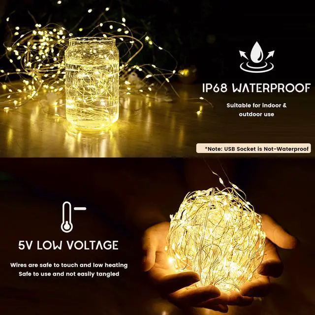 Alt view image 4 of 7 - Fairy Curtain Lights for Bedroom, 9.8x9.8 Ft Fairy Lights Curtain with Remote, 300 LED String Light 8 Flashing Modes USB Plug in for Dorm Backdrop Window Wall Indoor Outdoor (Warm White)
