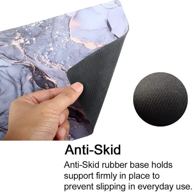 Alt view image 2 of 5 - Mouse Pad, Gaming Mouse Pad, Non-Slip Rubber Base Mouse Mat with Designs for Laptop, Computer & Office, 9.5 x 7.9 x 0.12 inches (Marble 2)