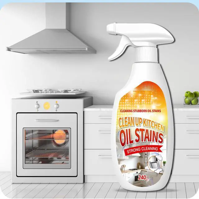Alt view image 2 of 7 - Clean Up Kitchen Oil Stains Spray,Kitchen Cleaner Spray,Heavy Oil Cleaner Stain,All-Purpose Cleaning Spray for Kitchens Oil Stain Remover (8.45oz)