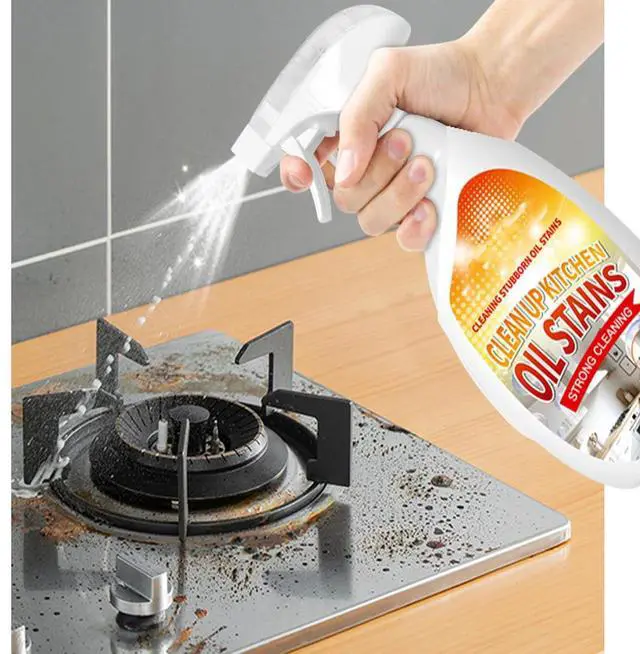 Alt view image 3 of 7 - Clean Up Kitchen Oil Stains Spray,Kitchen Cleaner Spray,Heavy Oil Cleaner Stain,All-Purpose Cleaning Spray for Kitchens Oil Stain Remover (8.45oz)