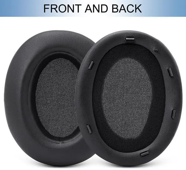 Alt view image 5 of 7 - Ear Pads Replacement for Sony WH-XB910N Extra Bass Headphones, Earpads Ear Cushions with Protein Leather Noise Isolation Memory Foam (Black)