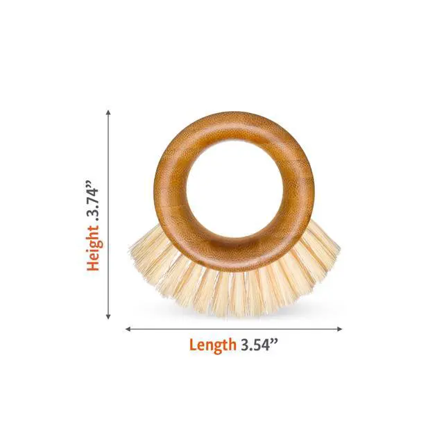 Alt view image 6 of 7 - The Ring - Bamboo Vegetable and Fruit Cleaning Brush - A Versatile Food Scrubber for Potatoes, Mushrooms, and Veggies