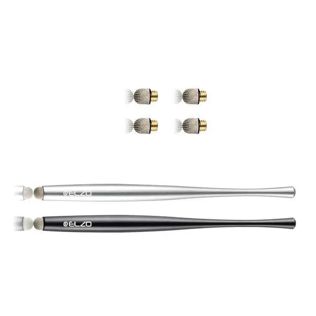 Alt view image 7 of 7 - Stylus Pen Combo Universal Capacitive Touch Screen 2 Packs with 4 Replacement Fiber Fine Tips for Tablet iPad, iPhone, Samsung, Microsoft Surface Pro, HTC, Sony and More Android Phones