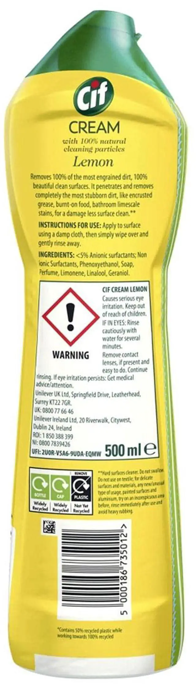 Alt view image 2 of 5 - Lemon Cream Cleaner 500ml