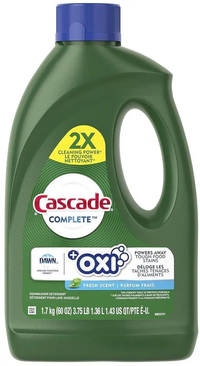 Main image of Complete +Oxi Gel Dishwashing Detergent, Fresh Scent, 60 fl oz