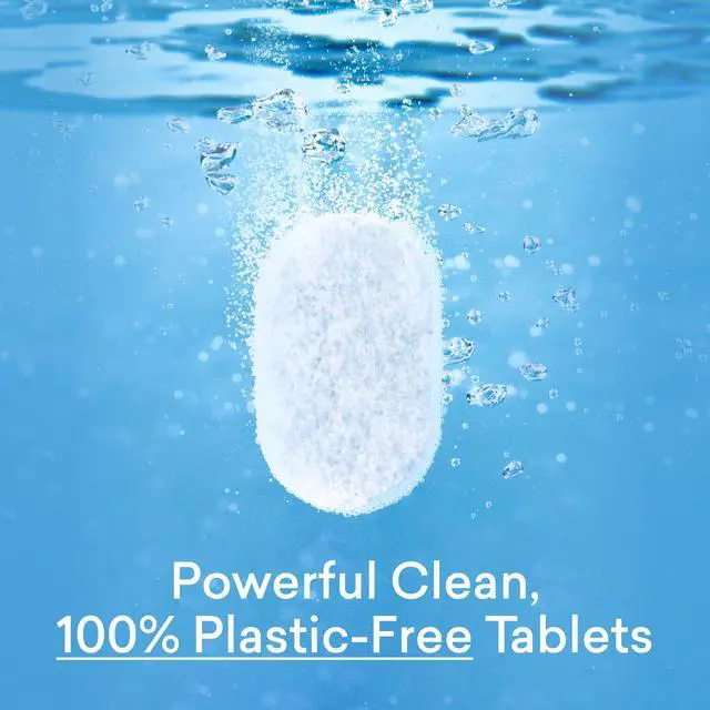 Alt view image 3 of 7 - BLUELAND 100% Plastic-Free Dishwasher Detergent Tablets, 60 Count, Free & Clear, Eco-Friendly Dishwashing Pods, Cuts Grease & Stuck on Food, Rinses Clean for Streak-Free Shine