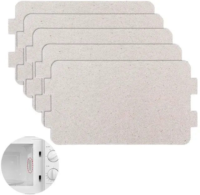 Main image of 5 Pcs Microwave Oven Replacement Parts Microwave Waveguide Cover Microwave Splatter Cover Glass Mica Sheet Microwave Oven Repairing Part For Kitchen Home Office Restaurant Use Universal Microwave Oven