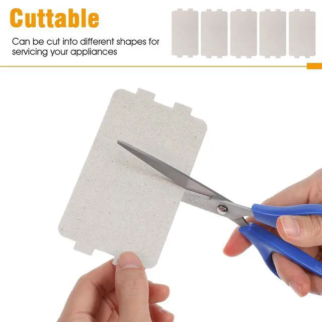Alt view image 3 of 7 - 5 Pcs Microwave Oven Replacement Parts Microwave Waveguide Cover Microwave Splatter Cover Glass Mica Sheet Microwave Oven Repairing Part For Kitchen Home Office Restaurant Use Universal Microwave Oven