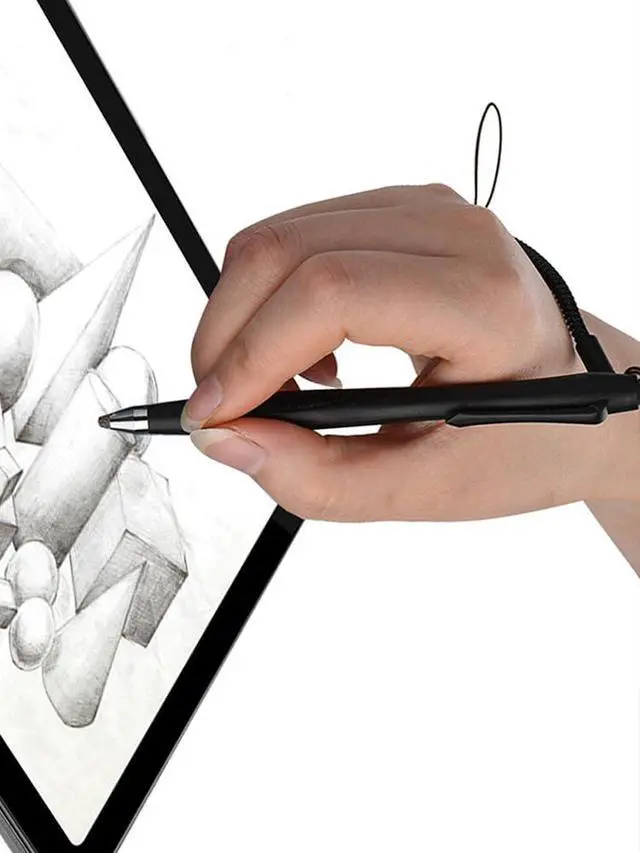 Alt view image 6 of 7 - 2 Pcs Portable Spring Rope Stylus Pen, Anti-Scratch with Stylus Tip Touch Pen for Touchscreen, high Sensitivity & Precision Capacitive, Stylus Pen for Drawing, Sketching and Note-Taking