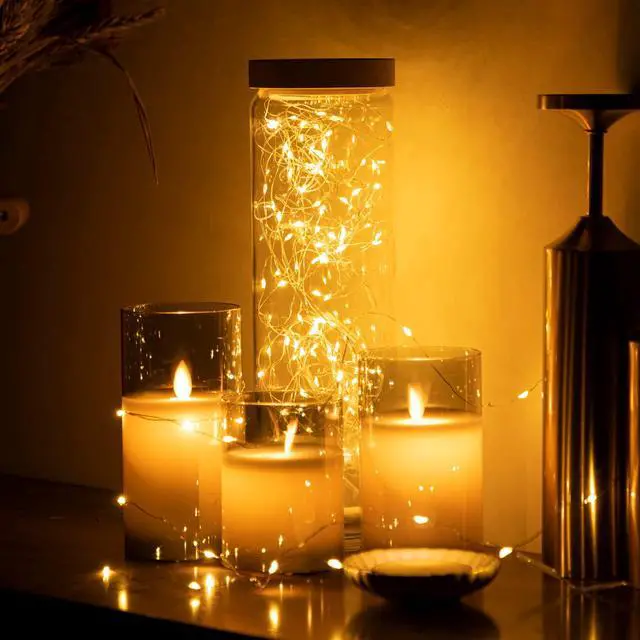 Alt view image 7 of 7 - 12 Pack Fairy Lights Battery Powered,7ft 20LEDs, Warm White