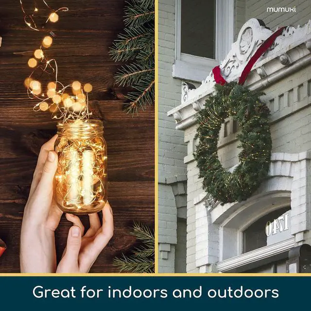 Alt view image 3 of 7 - 12 Pack 7.2ft Fairy Lights Battery Operated String Lights, 20 Mini LEDs for Centerpiece Table Decorations, Wedding Party Bedroom Mason Jar Christmas Decor, Warm White