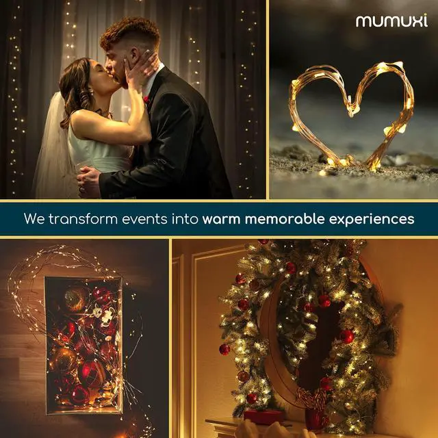 Alt view image 6 of 7 - 12 Pack 7.2ft Fairy Lights Battery Operated String Lights, 20 Mini LEDs for Centerpiece Table Decorations, Wedding Party Bedroom Mason Jar Christmas Decor, Warm White