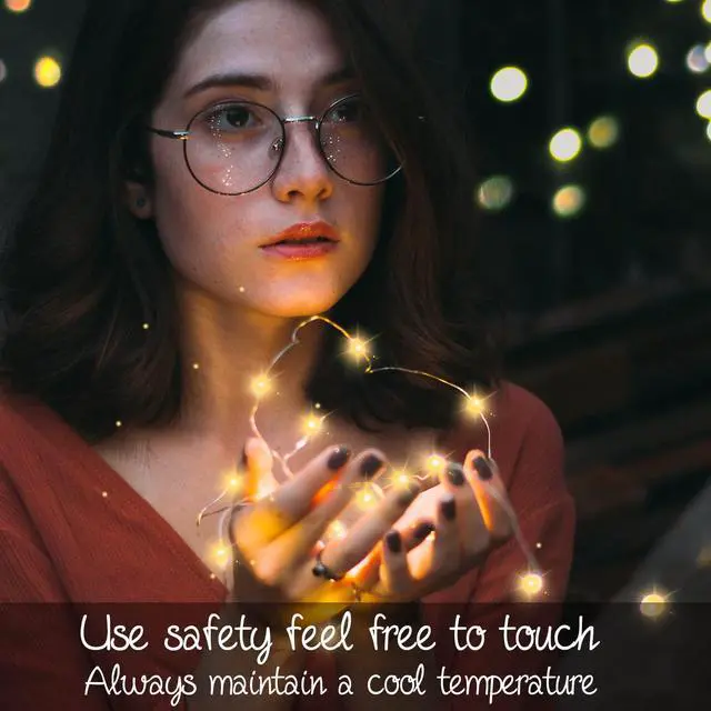 Alt view image 2 of 7 - 24 Pack LED Fairy Lights Battery Operated 7Ft 20Led Warm White Mini String Lights Waterproof Christmas Lights for Mason Jars Bedroom DIY Party Wedding Christmas Decor