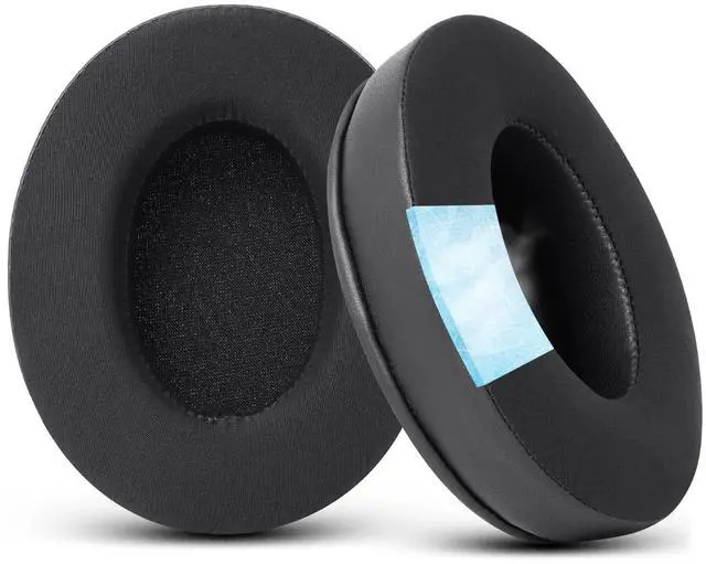 Main image of Cooling Gel Replacement Ear Pads for HyperX Cloud 1/2/3/Pro/Core/Alpha/Alpha S/Alpha Pro/Flight/Flight S/Stinger/Stinger S, CloudX Stinger Headset and More, Breathable Ice Silk Fabric - Black