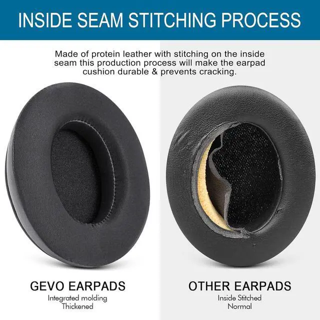 Alt view image 6 of 6 - Cooling Gel Replacement Ear Pads for HyperX Cloud 1/2/3/Pro/Core/Alpha/Alpha S/Alpha Pro/Flight/Flight S/Stinger/Stinger S, CloudX Stinger Headset and More, Breathable Ice Silk Fabric - Black