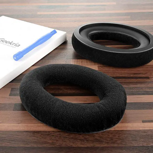 Alt view image 4 of 6 - Comfort Velour Replacement Ear Pads Compatible with Sennheiser Game ONE, PC360, PC363D, PC373D Headphones Ear Cushions, Repair Parts with Video Guide (Black)