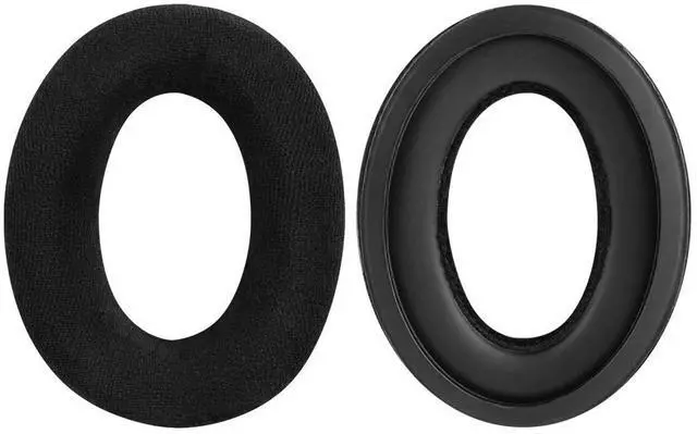 Alt view image 3 of 6 - Comfort Velour Replacement Ear Pads Compatible with Sennheiser Game ONE, PC360, PC363D, PC373D Headphones Ear Cushions, Repair Parts with Video Guide (Black)