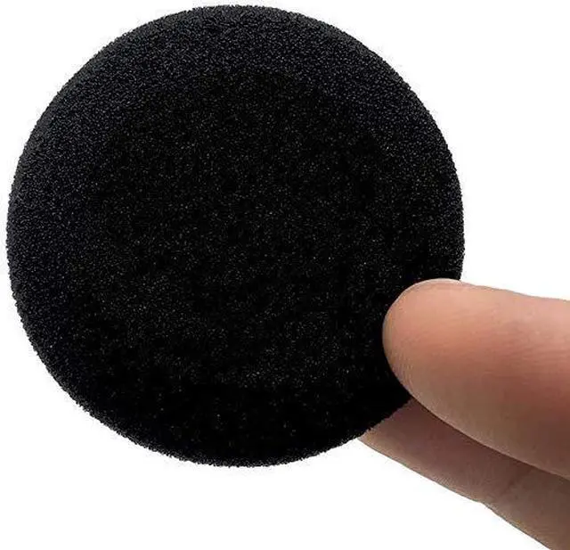 Alt view image 4 of 4 - Ear Cushions Ultra Soft Foam Cover 60mm - 2.4" inch Replacement for Most Standard Size Office Telephone Headsets, Headphones, Earphones Earbuds (Black) 10 Pack