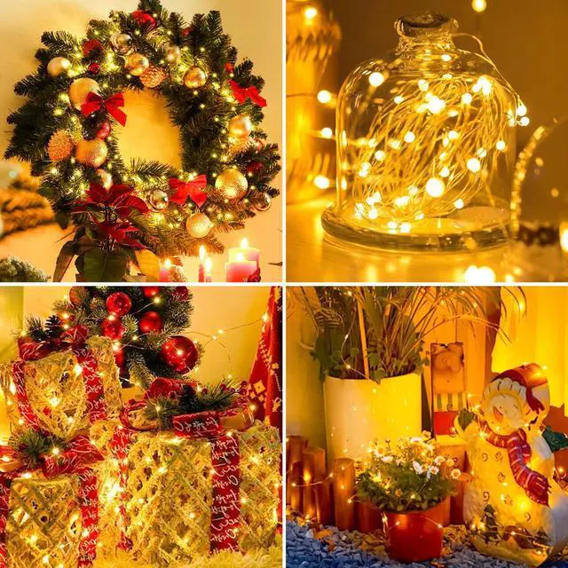 Alt view image 6 of 6 - 12 Pack Fairy Lights Battery Operated - 7ft 20 Led Twinkle Lights 3 Modes, Bulk Mini String Lights Waterproof for Mason Jars Vases DIY Party Wedding Decoration Christmas -Warm White