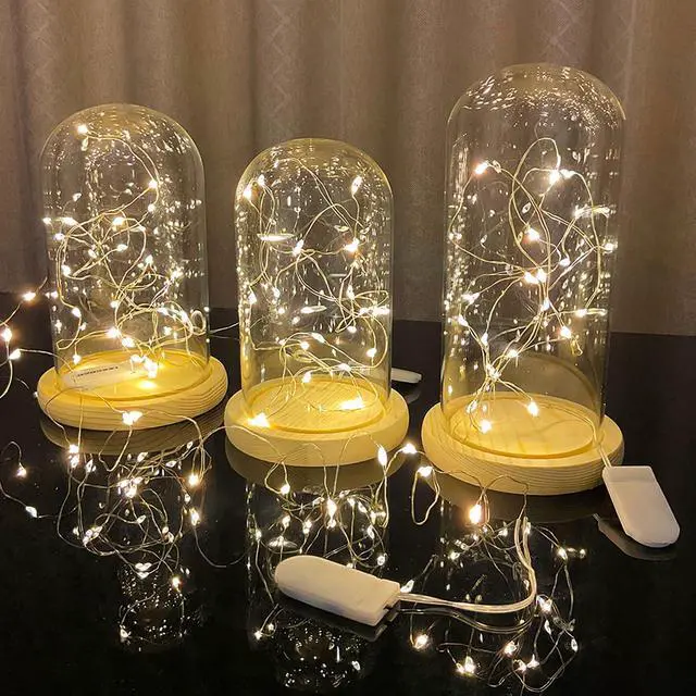 Alt view image 6 of 7 - 6 Pack 7FT 20 LED Battery Operated Fairy Lights, Warm White Mini String Lights with Silver Wire, Twinkle & Firefly Lights for Mason Jars, Wedding, Party, Christmas Decoration, Centerpieces