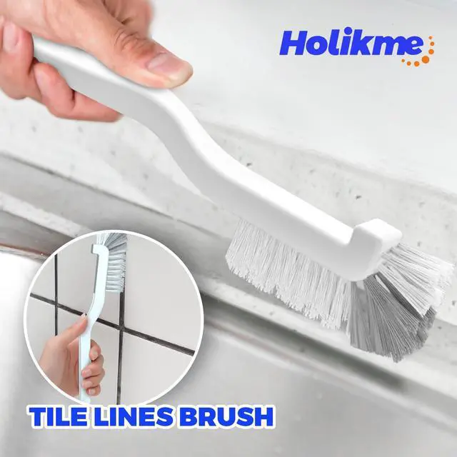 Alt view image 3 of 6 - 6 Pack Dish Brush with Handle Kitchen Cleaning Brush Set for Pot, Pan, Kitchen Sink (Green)