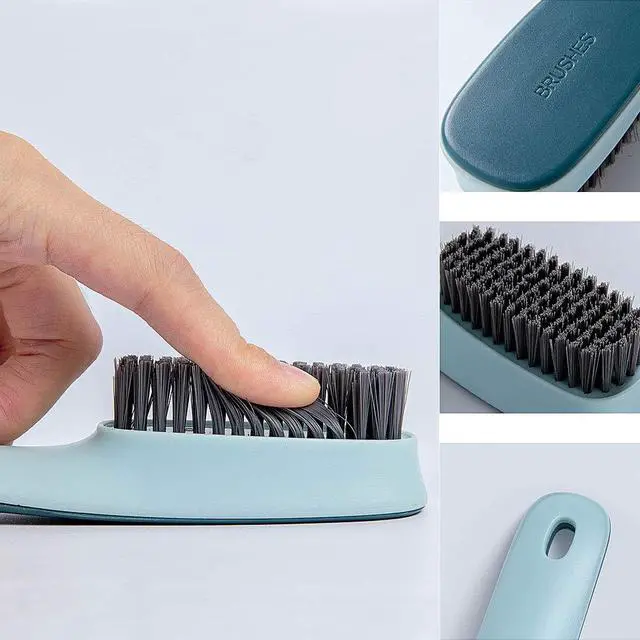 Alt view image 3 of 7 - Laundry Brush Shoe Brush Shoe Cleaning Brush Scrub Brush for Stains,Household Cleaning Clothes Shoes Scrubbing,Household Cleaning Brushes Bathroom Ergonomics Grip Easy Hold Pack 2