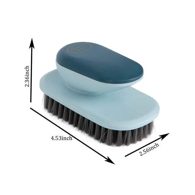 Alt view image 7 of 7 - Laundry Brush Shoe Brush Shoe Cleaning Brush Scrub Brush for Stains,Household Cleaning Clothes Shoes Scrubbing,Household Cleaning Brushes Bathroom Ergonomics Grip Easy Hold Pack 2