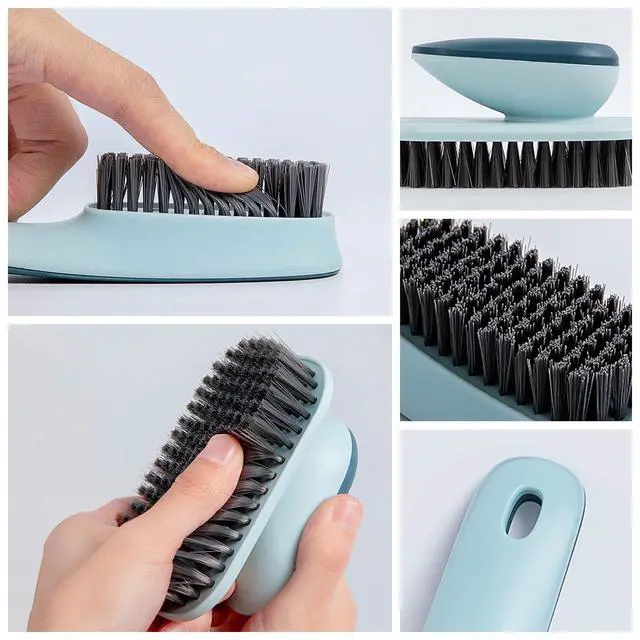 Alt view image 4 of 6 - Shoe Brush Laundry Brush Set, Shoe Brushes for Cleaning, Laundry Brush for Stains On Clothes, Household Cleaning Tool