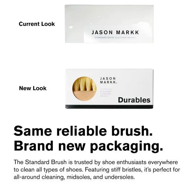 Alt view image 2 of 7 - Standard Cleaning Brush - Handcrafted Wood Handle - Synthetic Bristles - Tough on Stubborn Stains & Dirt on Midsoles - Great for All-Around Shoe Cleaning - Works on Most Materials