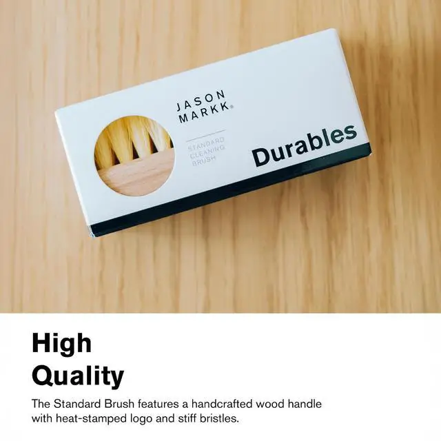 Alt view image 4 of 7 - Standard Cleaning Brush - Handcrafted Wood Handle - Synthetic Bristles - Tough on Stubborn Stains & Dirt on Midsoles - Great for All-Around Shoe Cleaning - Works on Most Materials