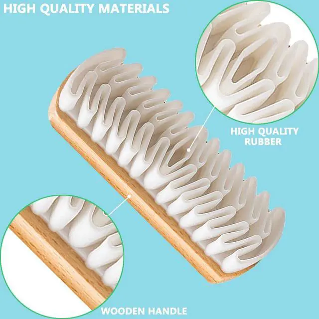 Alt view image 4 of 6 - 2Pcs Suede Brush for Shoes Nubuck Brush Suede Eraser Suede Shoe Brush Suede Shoe Cleaner