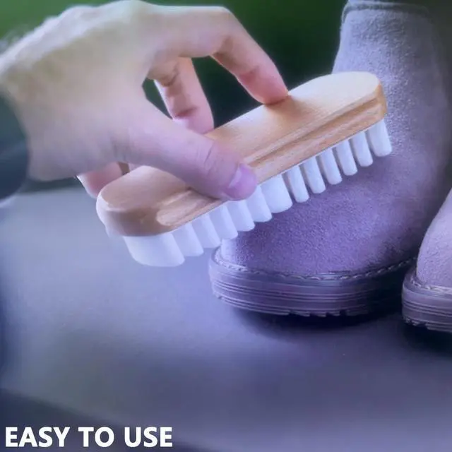 Alt view image 5 of 6 - 2Pcs Suede Brush for Shoes Nubuck Brush Suede Eraser Suede Shoe Brush Suede Shoe Cleaner