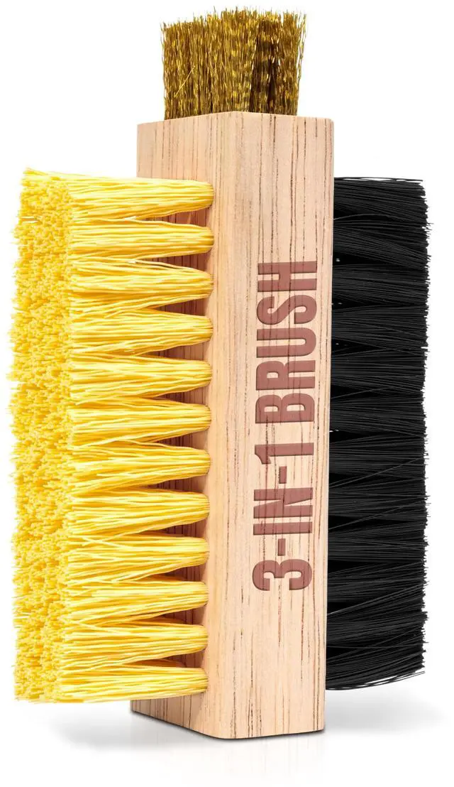 Main image of Multi Purpose Shoe Cleaning Brush - with Strong, Medium and Soft Bristles for All Fabric Types