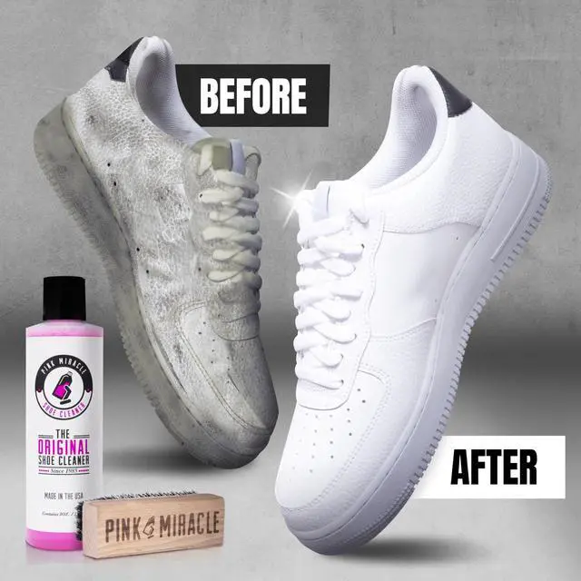 Alt view image 2 of 4 - Shoe Cleaner Kit with Bottle and Brush For Fabric Cleaner For Leather, Whites, Suede and Nubuck Sneakers (4 Oz)