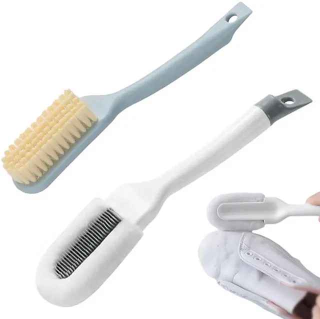 Main image of 2Pack Shoe Cleaning Brush -Sneaker Shoe Cleaner Brush-Soft Bristle Cleaning Shoes Scrubber-Long Handle Shoe Scrubbing Brush-White Sneaker Cleaner Brush-Shoe Brushes for Cleaning